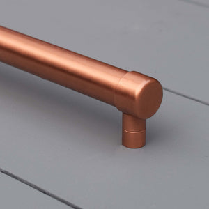 Copper Bar Handle - Raised - Closeup