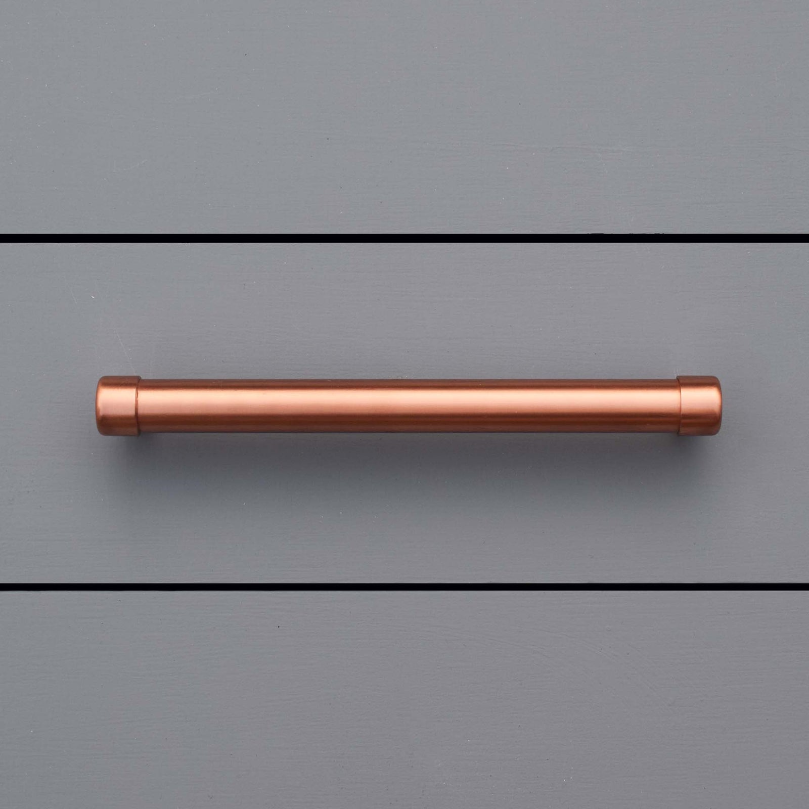 Copper Bar Handle - Raised - Blue Background