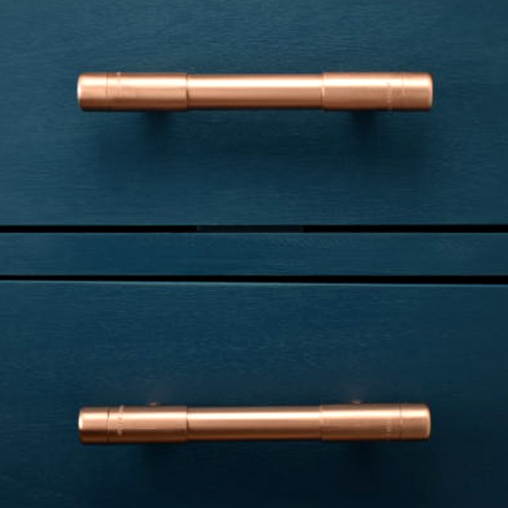 Copper Pull Handle - T-shaped (Thick Bodied) - Front Shot