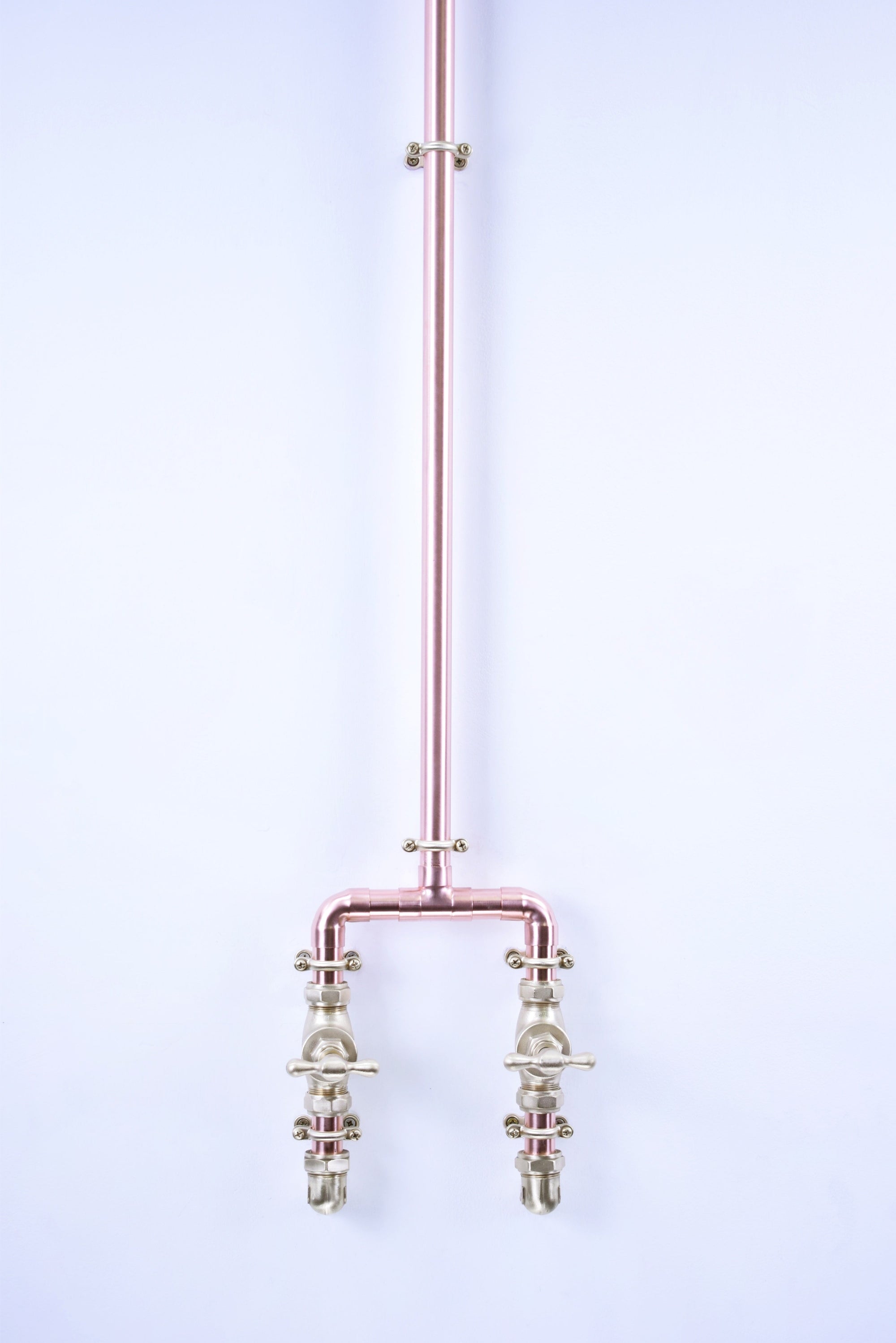brass mixer taps with copper shower body