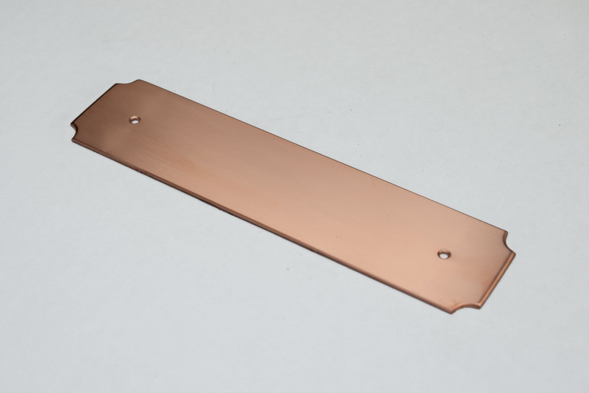 Traditional Copper Backplate - Angled view