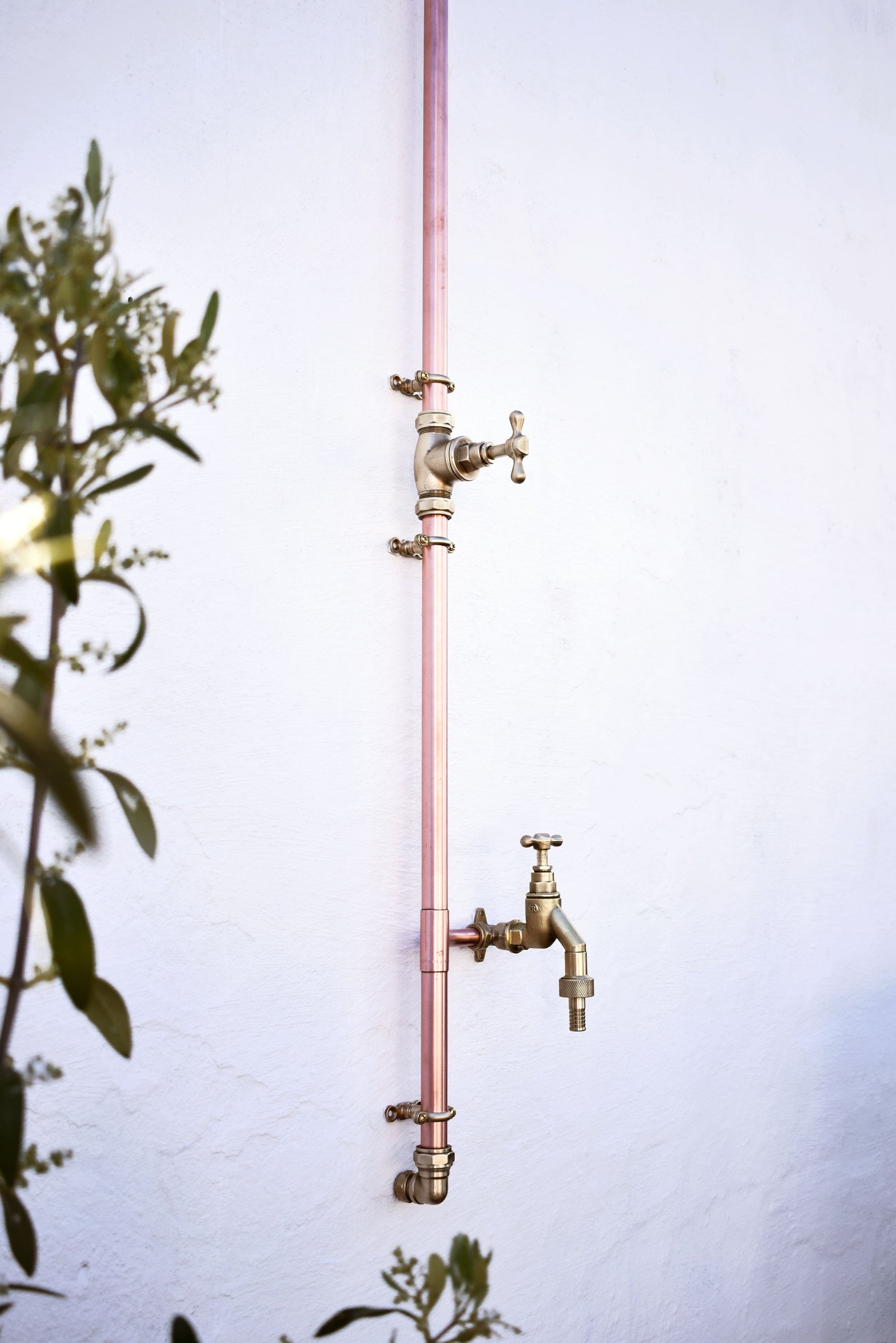 outdoor shower valve copper body and garden tap