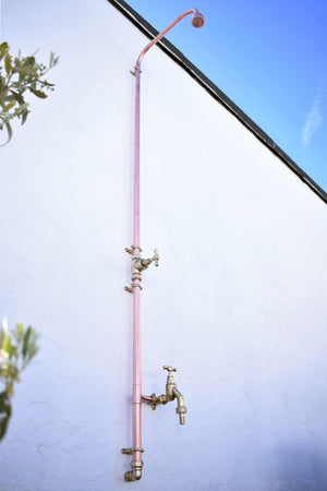 new shower designs at Proper Copper Design perfect for your outdoor living space