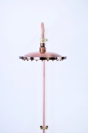 brushed copper shower head 
