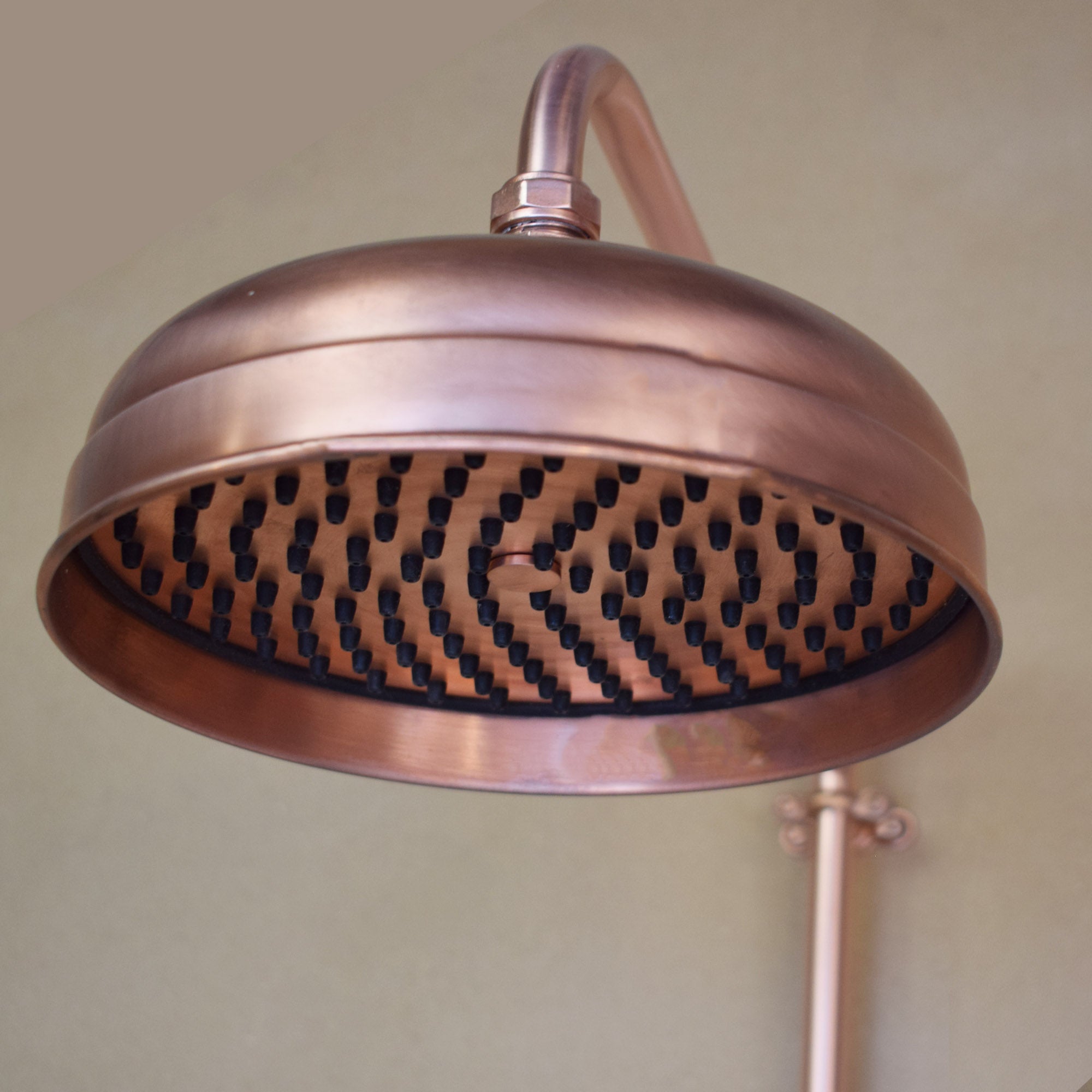 genuine copper rainfall shower head - showers for sale