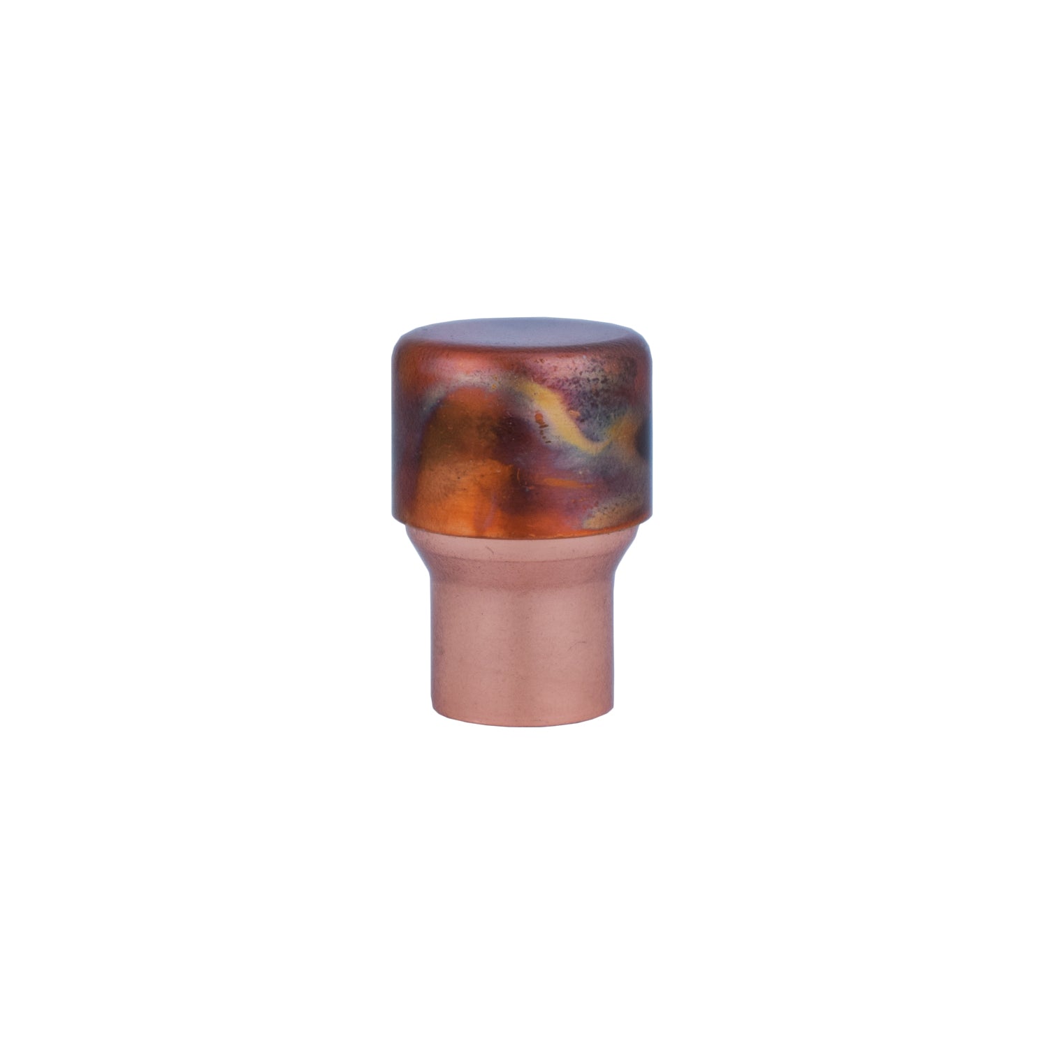 Copper Knob Raised - Marbled and High Polish Mix - Proper Copper Design