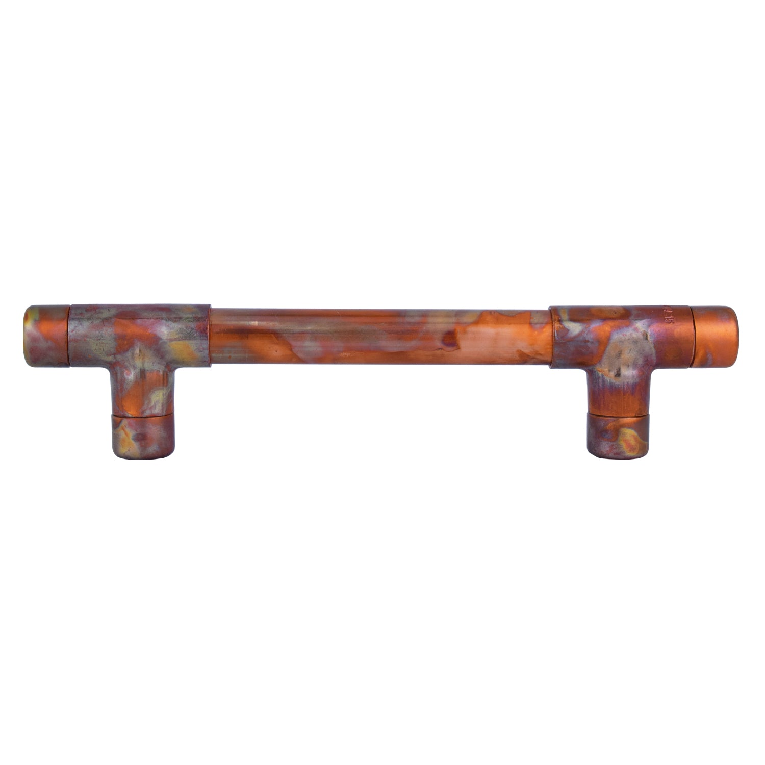 Copper Handle - Marbled - T-shaped - On plain white background