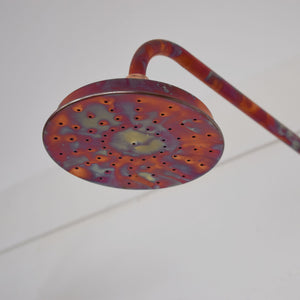 burnished copper shower head featured in our Brighton showroom