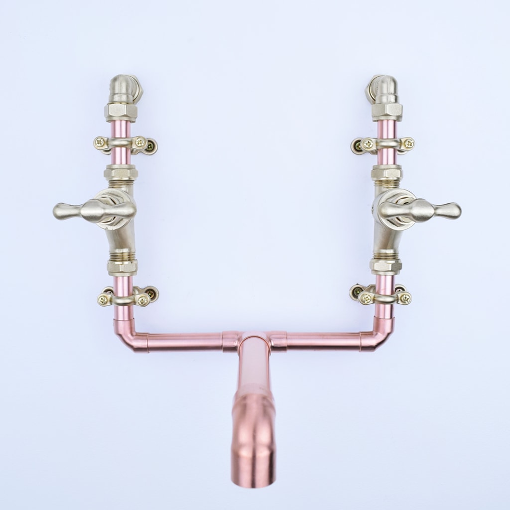 Copper Mixer Tap - Ozama - Front view