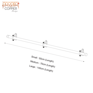 brass rail technical drawing