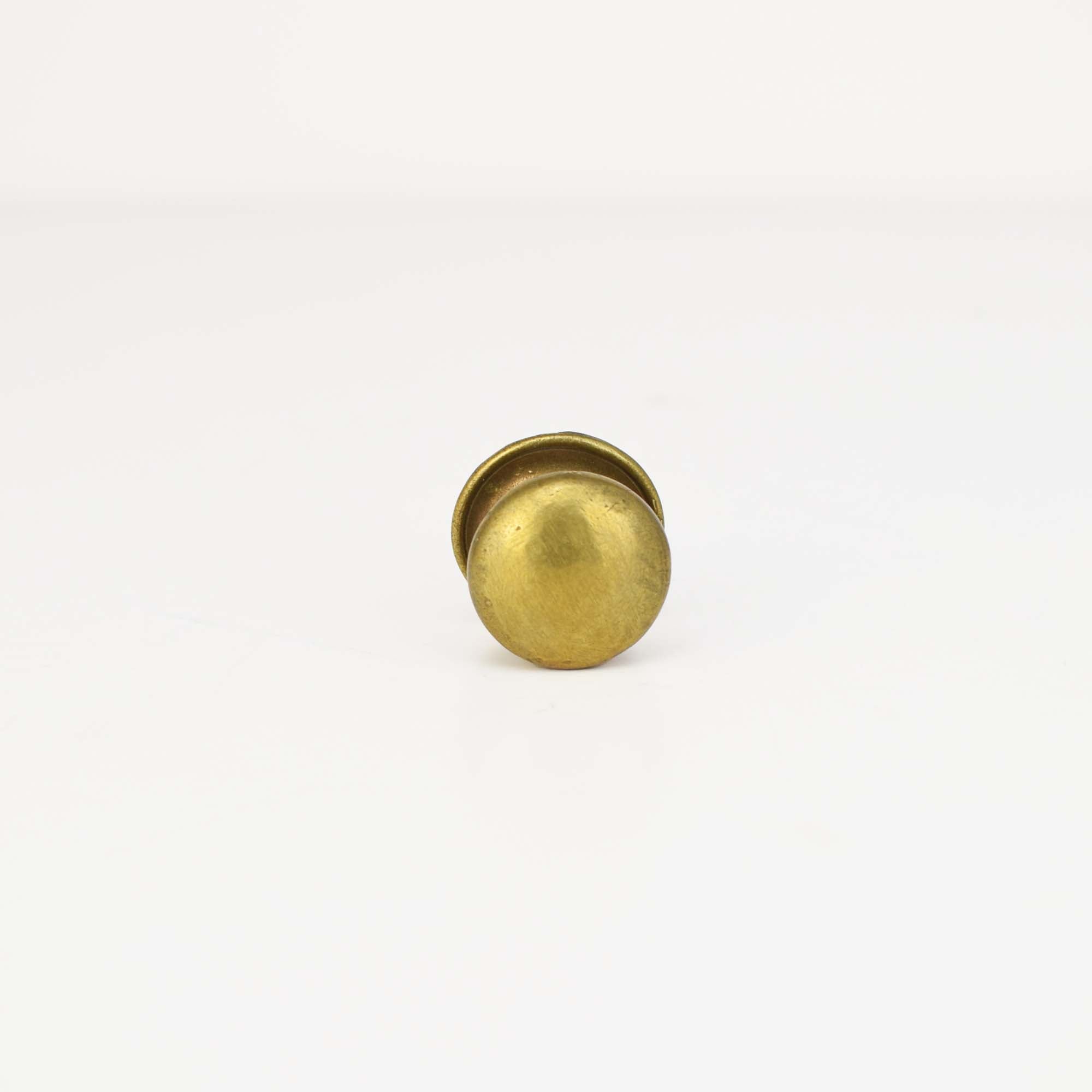 Small Brass Round Knob - Proper Copper Design