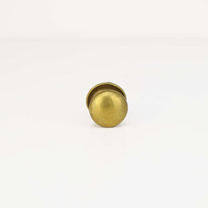 Small Brass Round Knob - Proper Copper Design