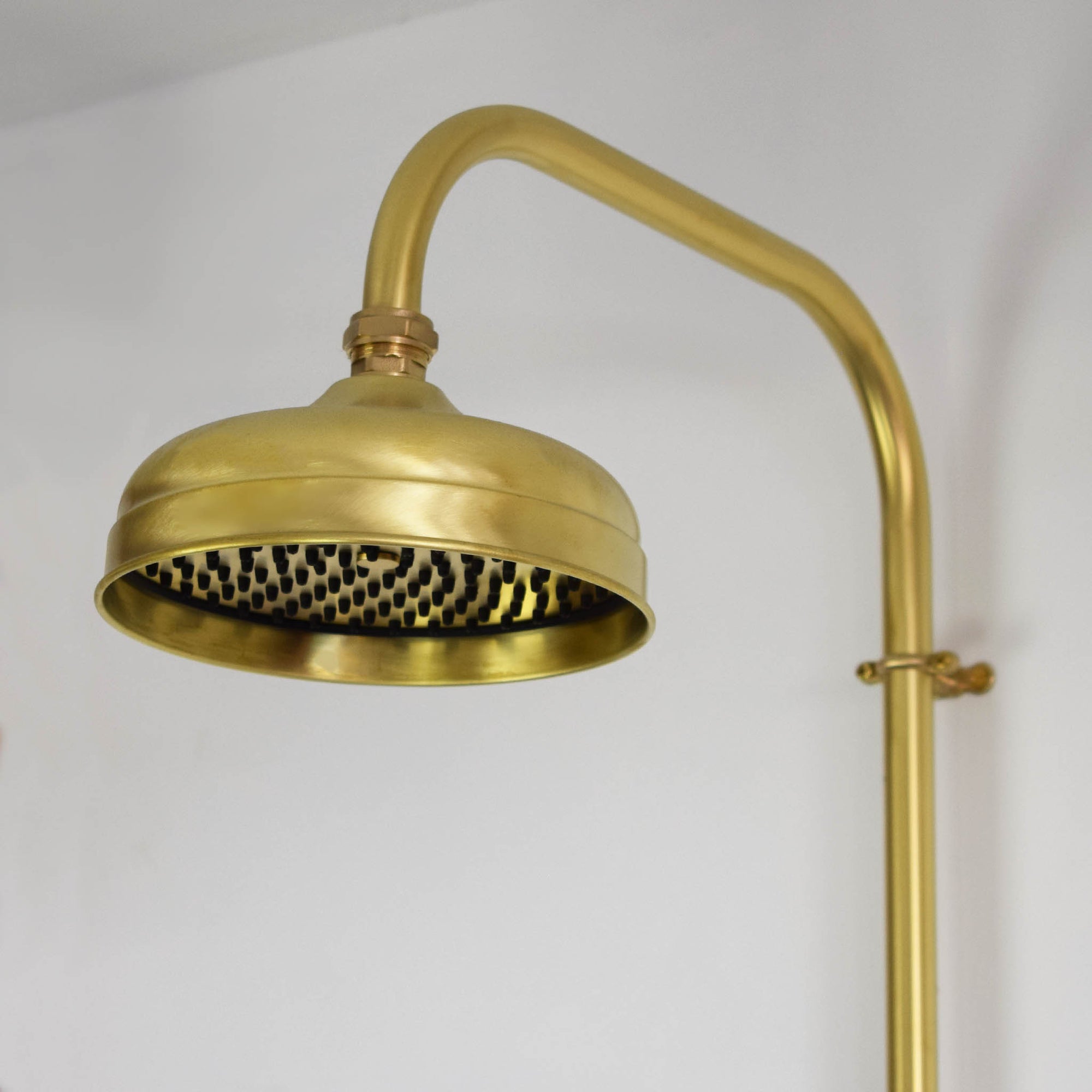 brass thermostatic shower with rainfall shower head, brass shower parts available