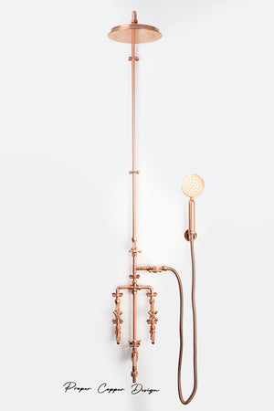 copper shower perfect for your outdoor shower fixtures UK