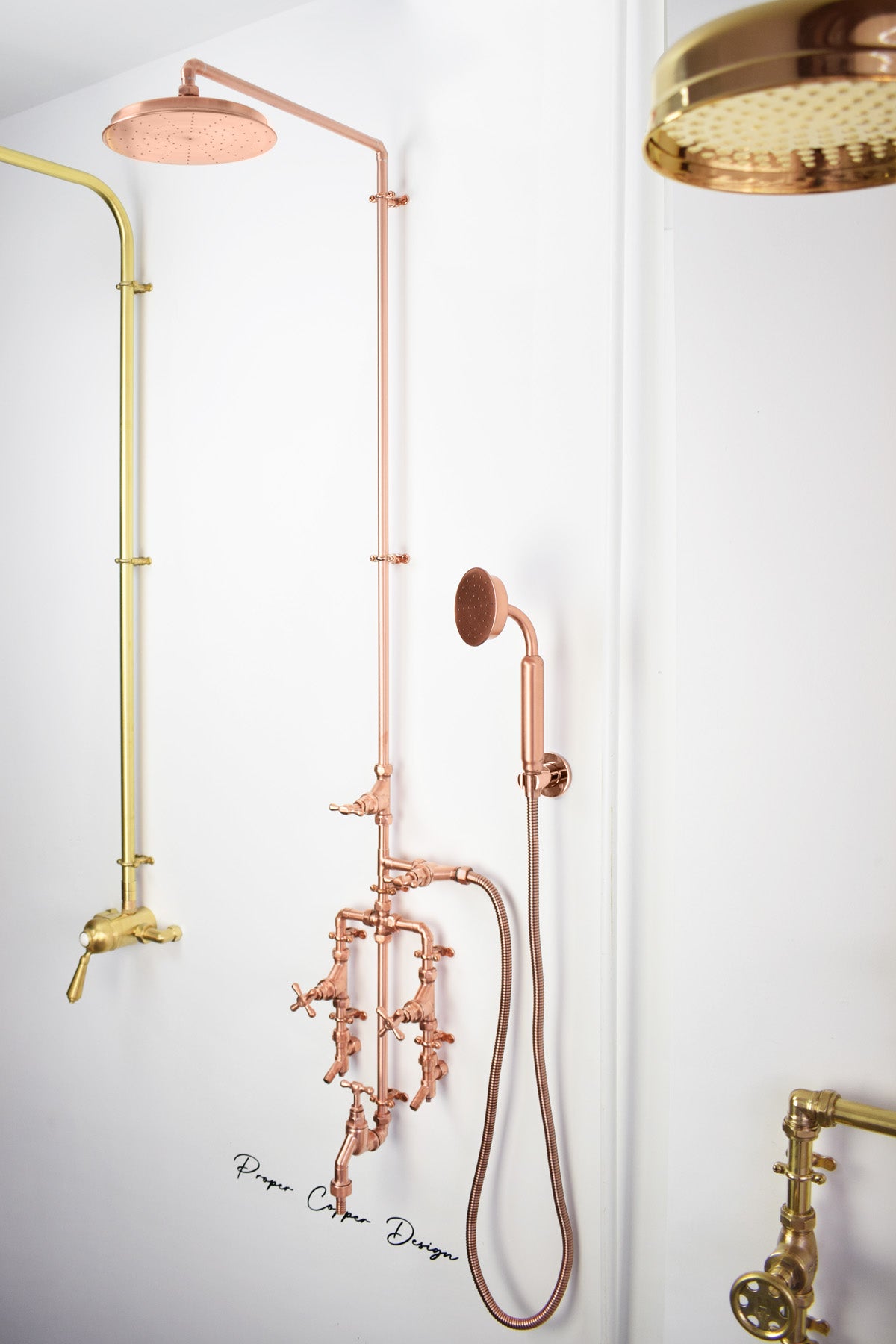 Brighton bathroom showroom copper shower collection