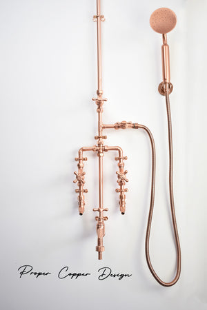 copper shower perfect for your outdoor shower fixtures Australia