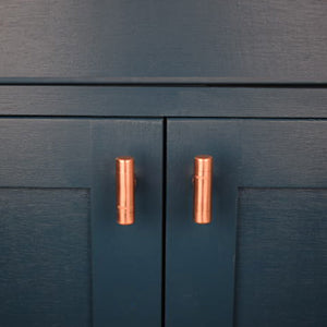 Copper Knob T-shaped Front View