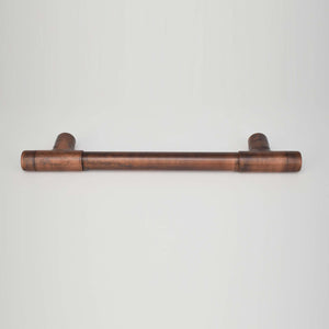 Aged Copper T-Shaped Pull Handle - Proper Copper Design