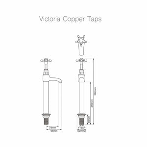 antique copper tap specifications