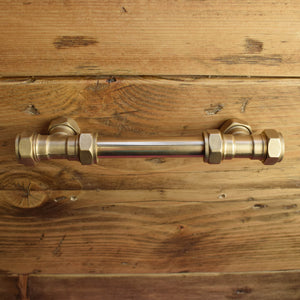 Brass Handle T-Shaped (Closed Ends) - Proper Copper Design