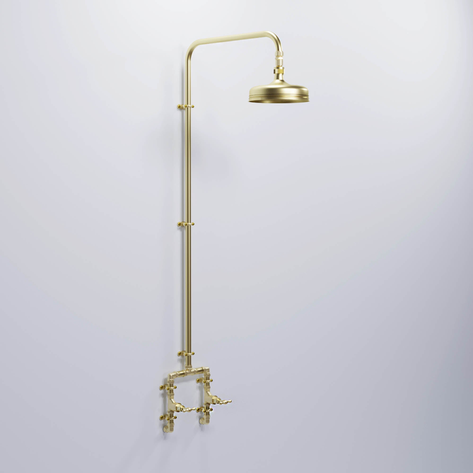 brass shower for a bathroom, wet room, spa shower or garden shower 