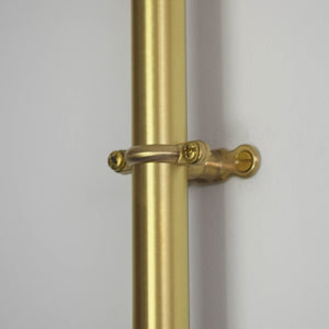 brass shower spout polished