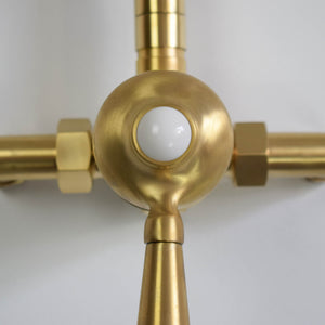 brass thermostatic shower valve front shot