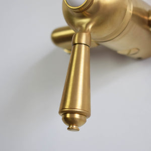 brass thermostatic shower valve with brass handle