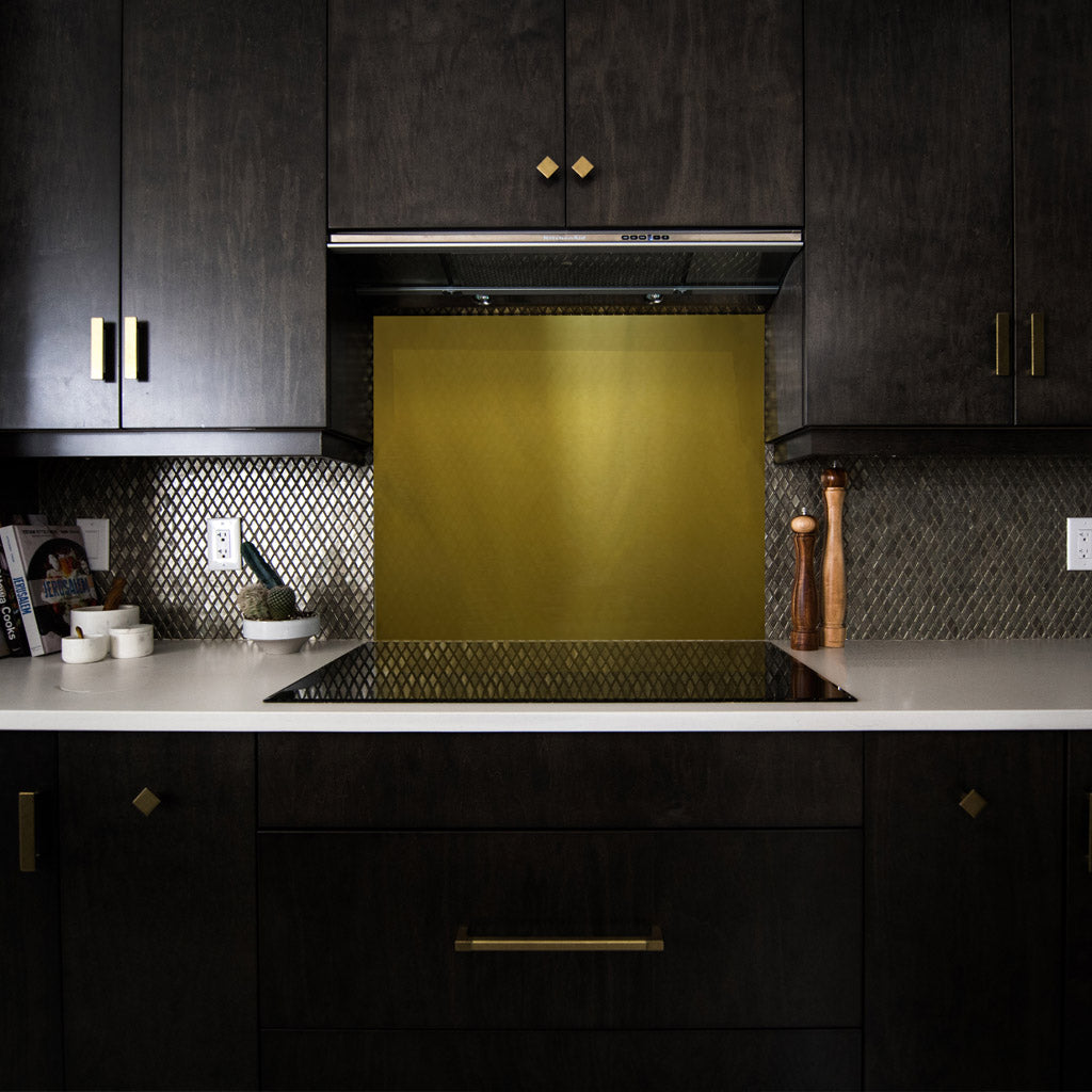 Brass Kitchen Splashback - Proper Copper Design