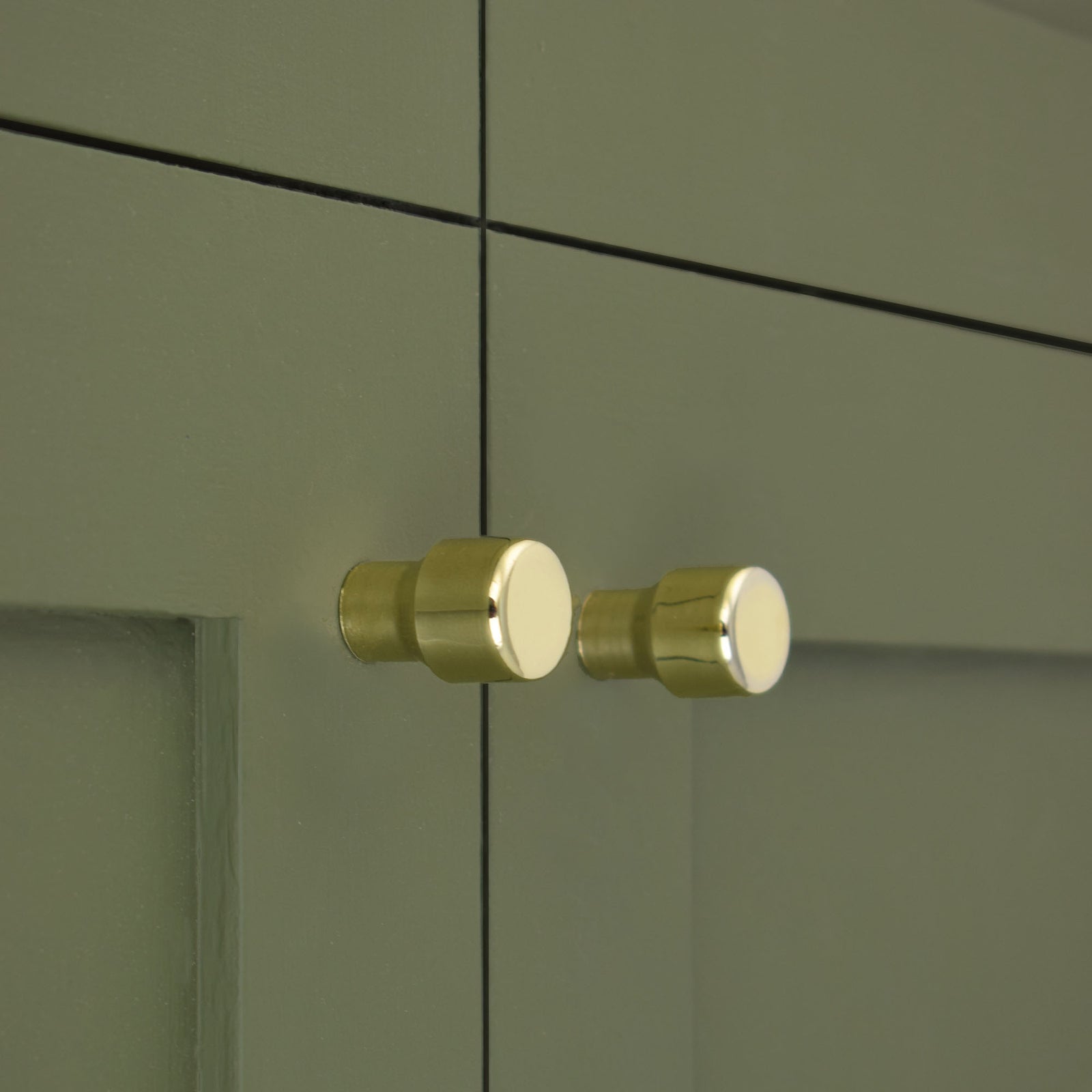 brass raised knob - cabinet ware - brass hardware - made in Britain - brass draw pull