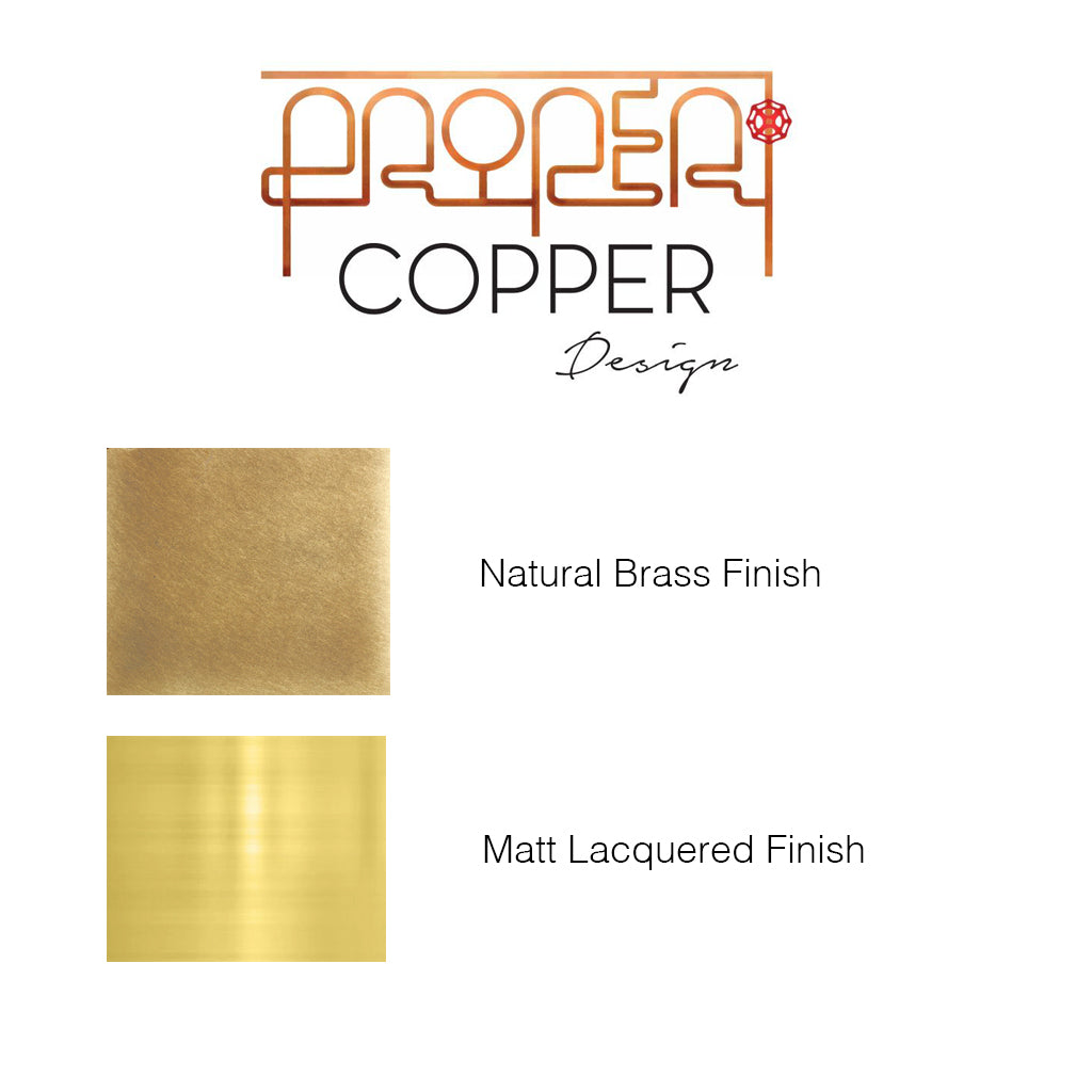 Brass Kitchen Splashback - Proper Copper Design