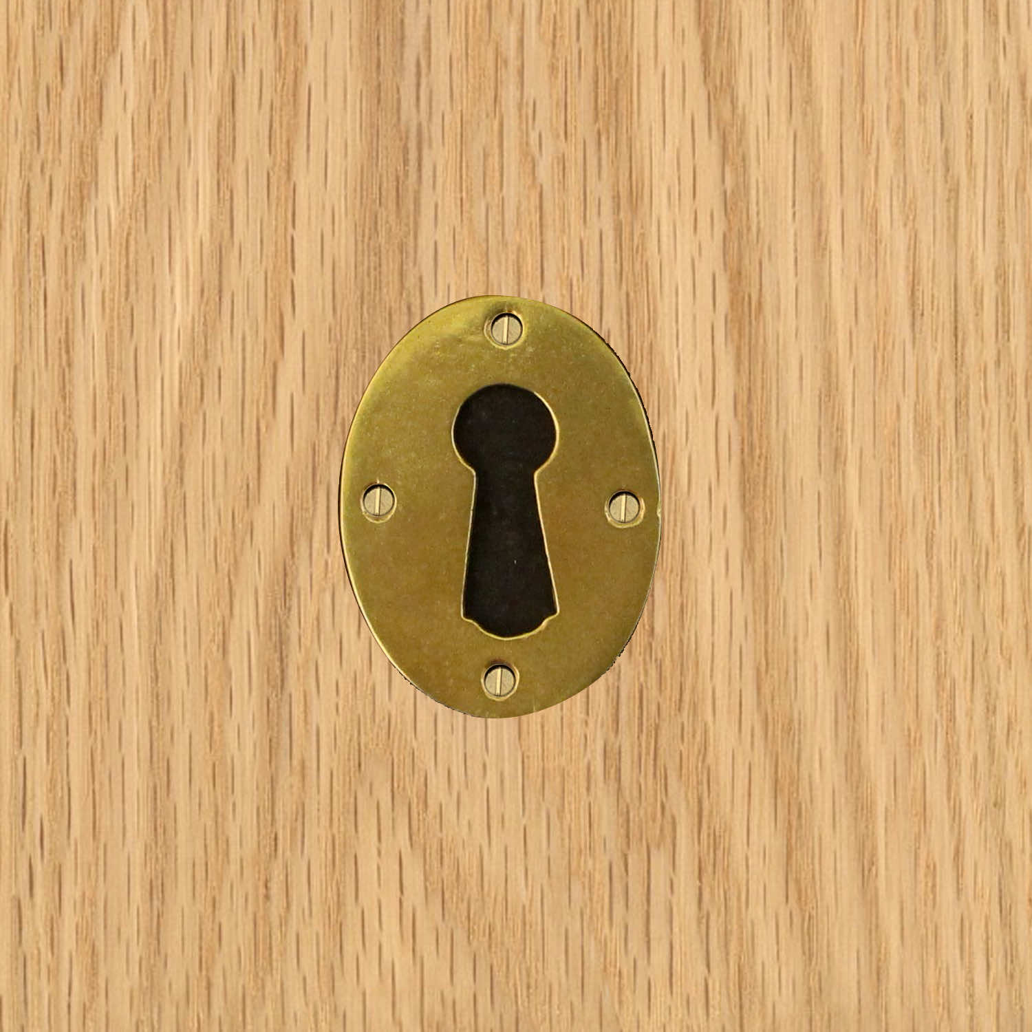traditional brass escutcheon