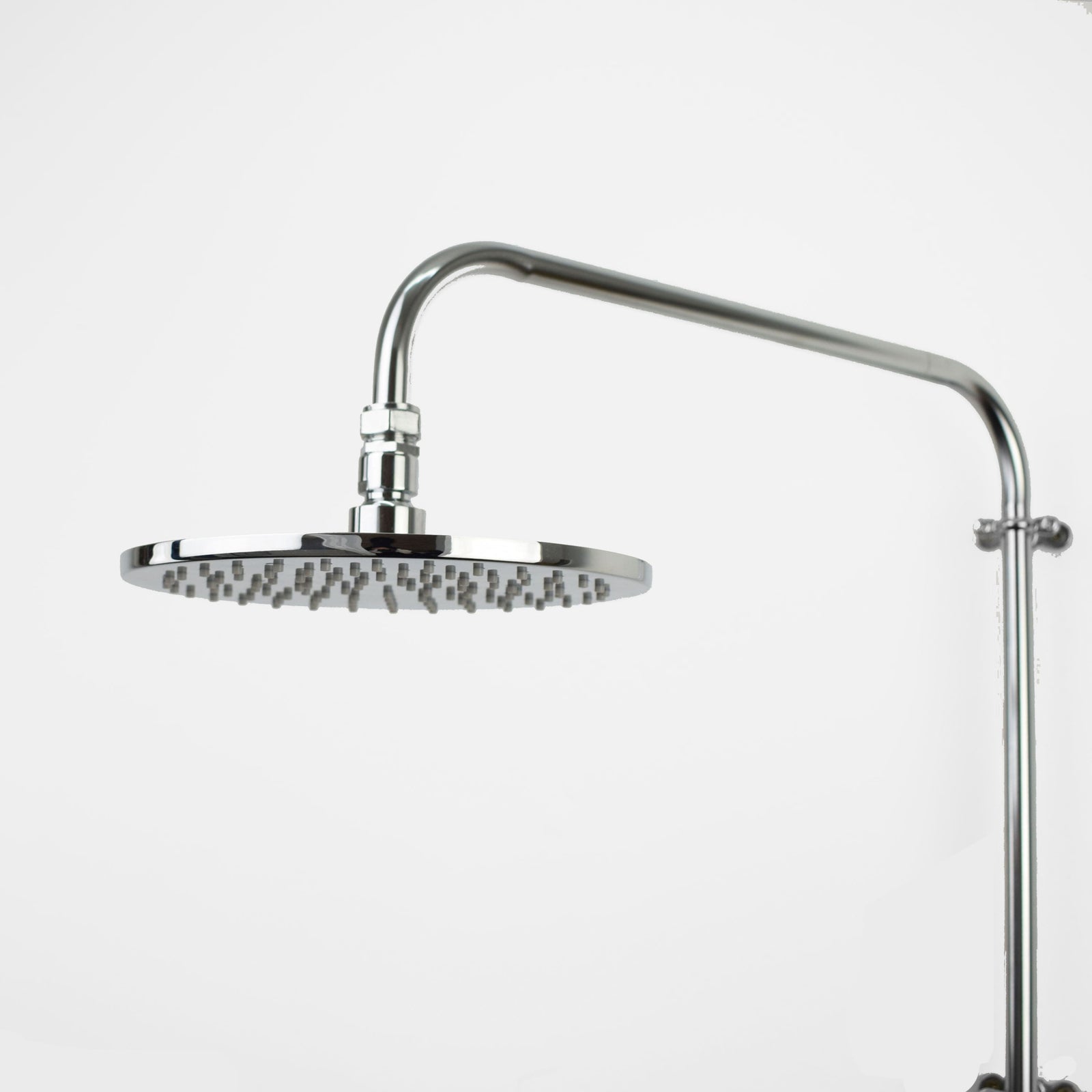 Chrome Shower Head - Flat Round Minimal - Proper Copper Design