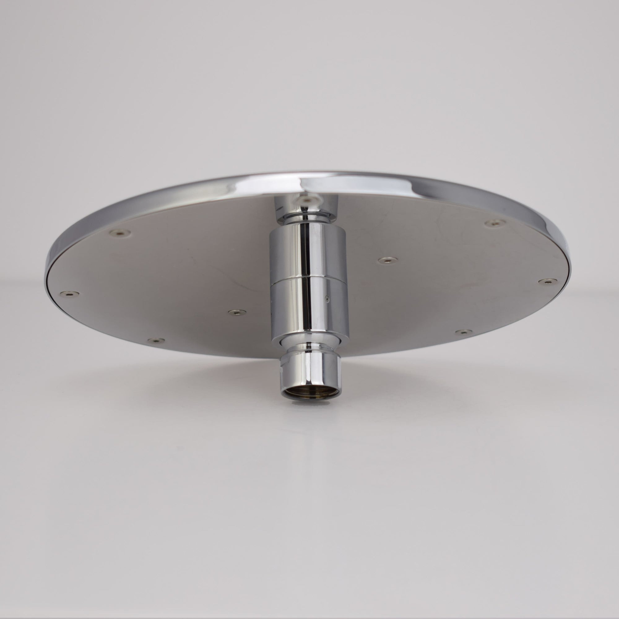 Chrome Shower Head - Flat Round Minimal - Proper Copper Design