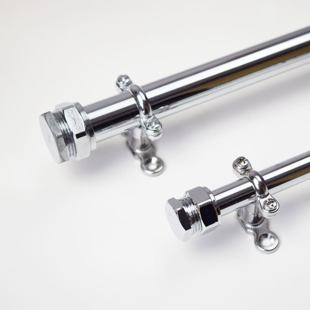 Copper, Chrome and Brass Curtain Rails - Proper Copper Design