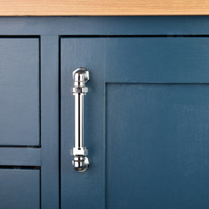 Chrome Handle (Industrial) - On cabinet front view