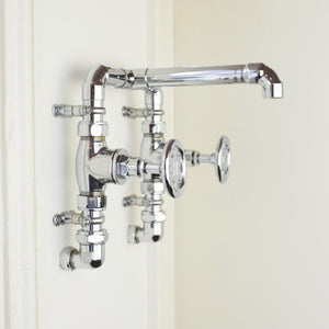 chunky chrome industrial taps