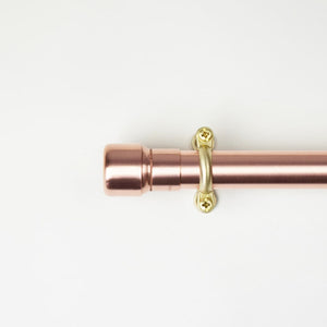 Curtain Rail in Copper with Raised Ends - Proper Copper Design