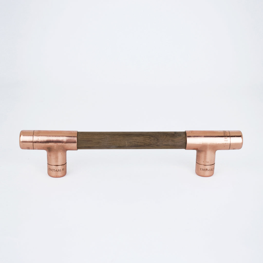 Copper Handle with Walnut T-shaped - Proper Copper Design