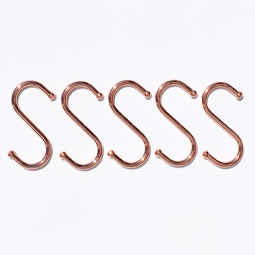 Copper S Hooks - Proper Copper Design
