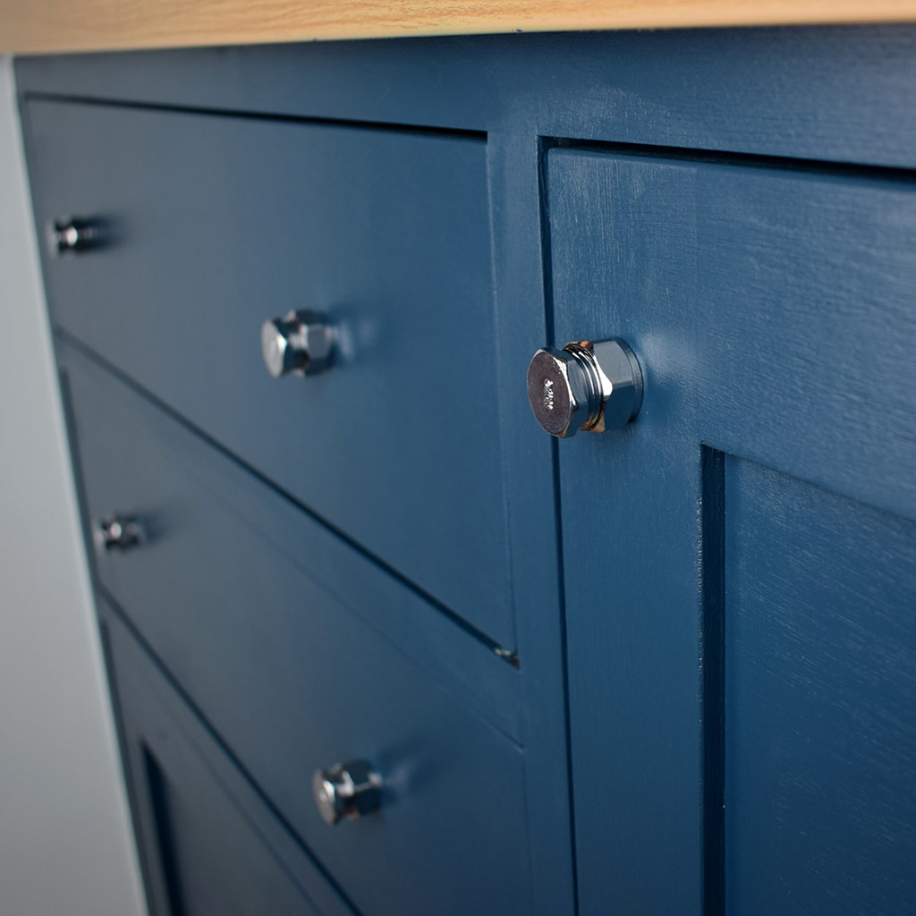 Chrome Knob Industrial - Side view