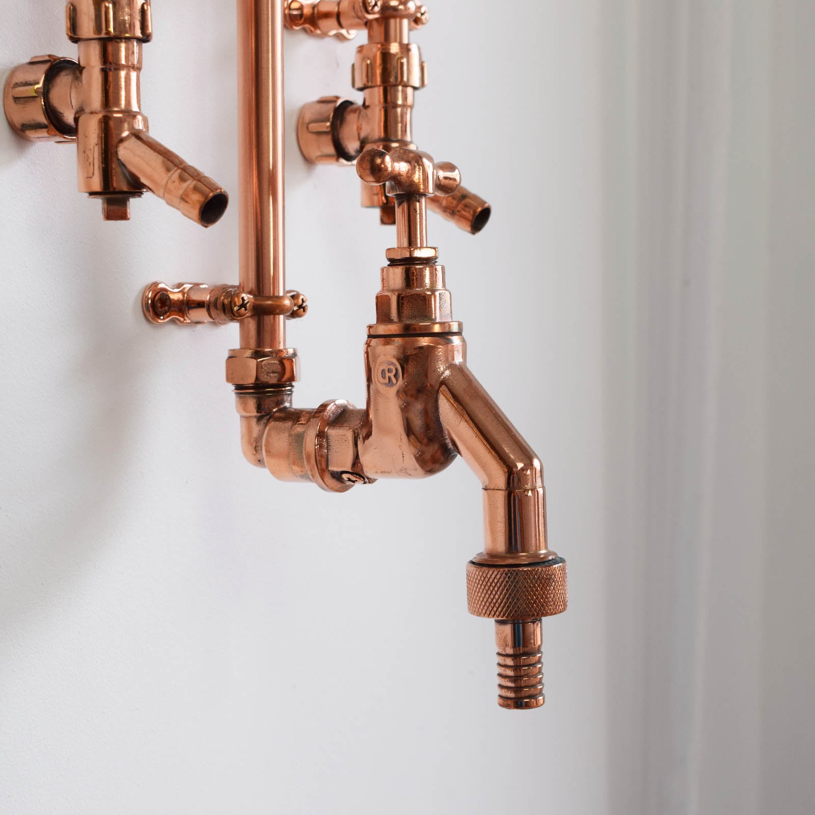 Garden tap in a copper finish, garden shower kits now available