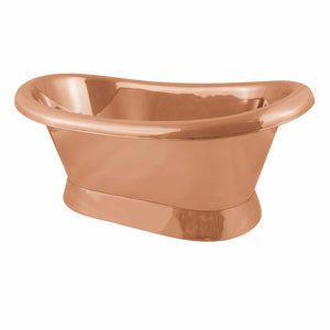 Minature Copper Bulle Basin with Roll Top