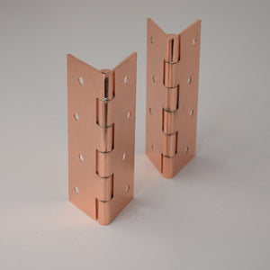 copper hinges pair
