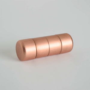 ridged chunky bar knob, copper knobs 