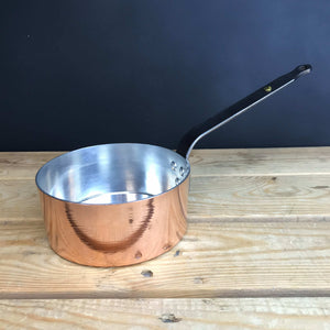 Small copper saucepan
