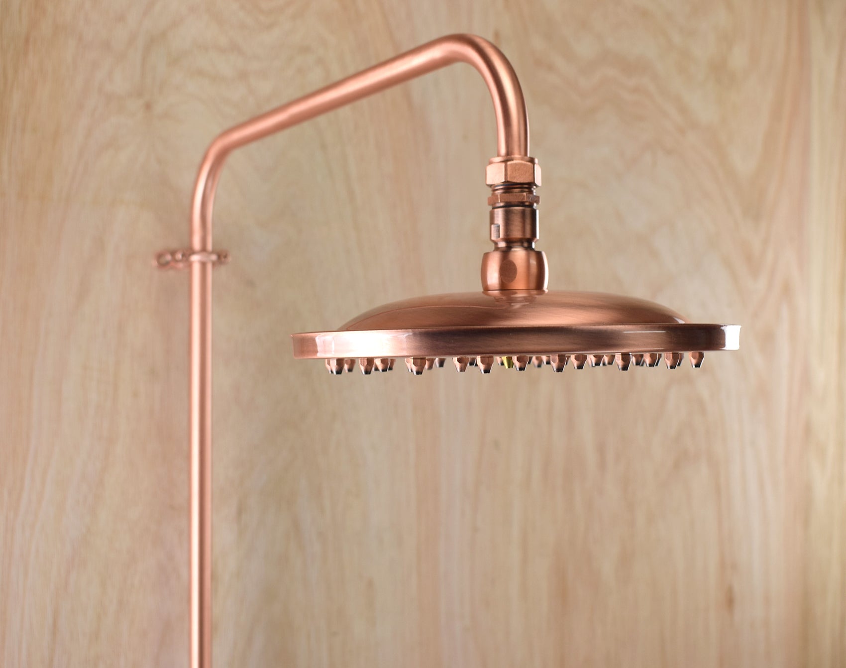 copper shower head sold at proper copper design