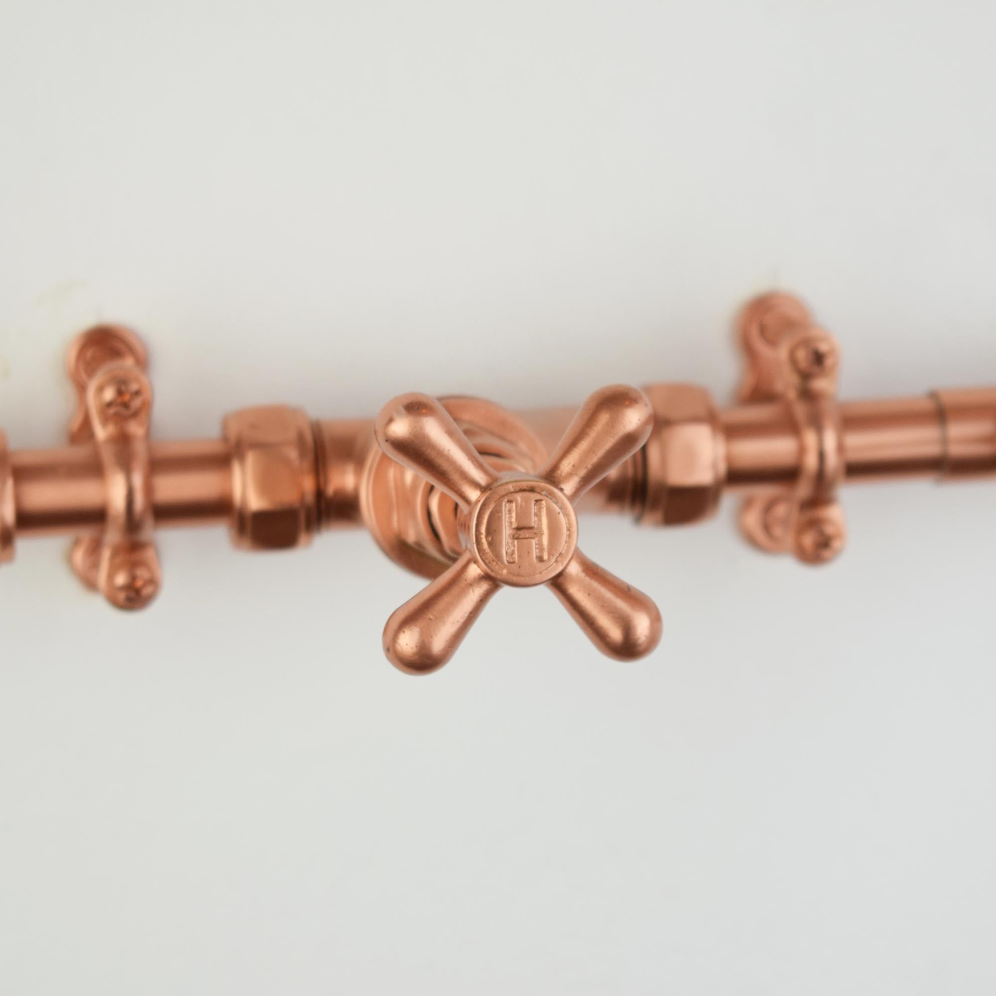 vintage cross head tap copper