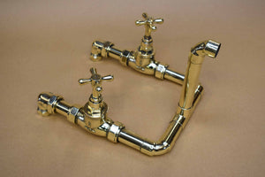 Brass kitchen tap