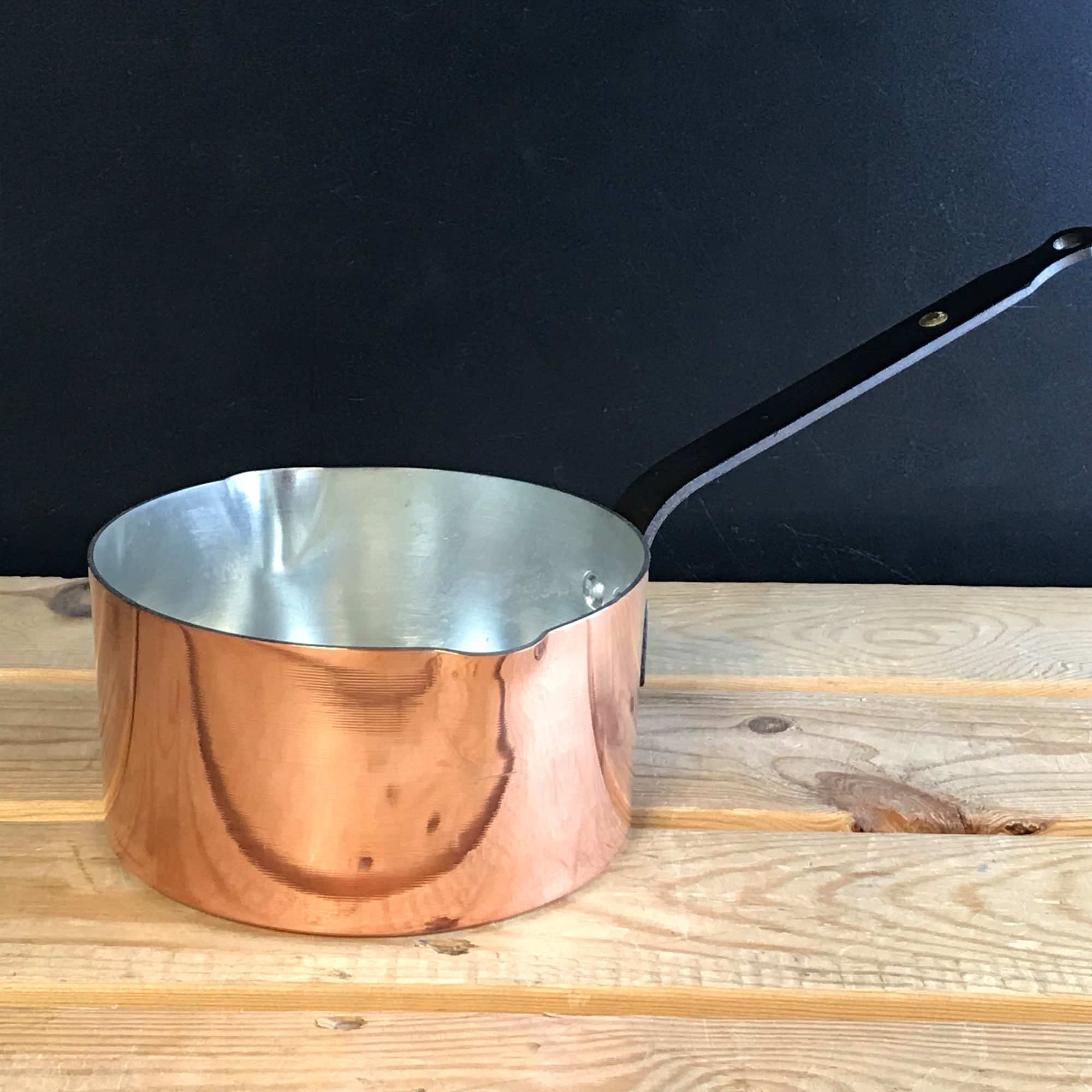 copper saucepan from real copper